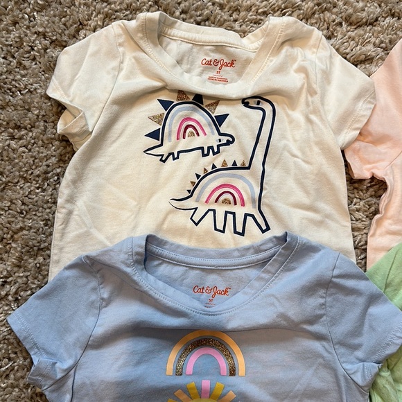 Cat & Jack x2 Old Navy x2 short sleeve tees 5T - Picture 4 of 5